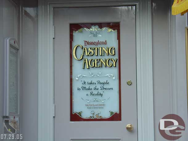 The new Cast Window on Main Street, we missed this on the 17th when we were there.