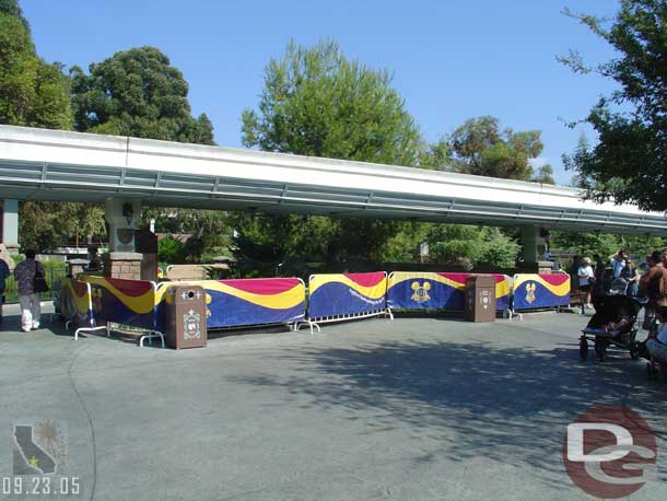 More railing work, this time out by the smoking area near Matterhorn