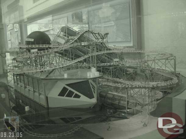 The Space Mountain Model has turned up in the exhit area before the 50 Magical Years film.