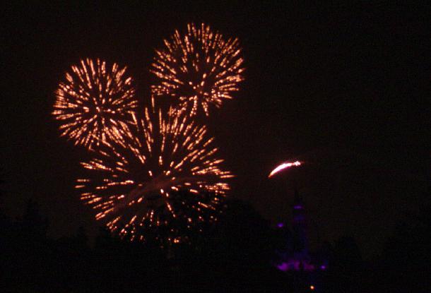 Finally managed to get a shot of the Mickey fireworks from Remember