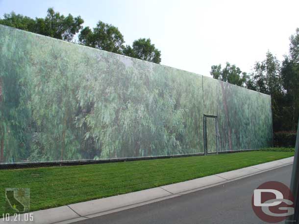 Finally got a decent shot of the new fence cover along the tram route