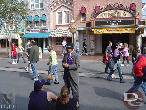 The Mayor of Main Street out working the crowd