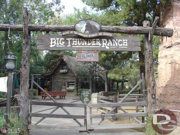 The walls around this part of the ranch were down.