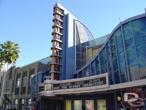 The new animation building sign and lights..