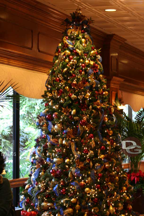 The tree in the lobby