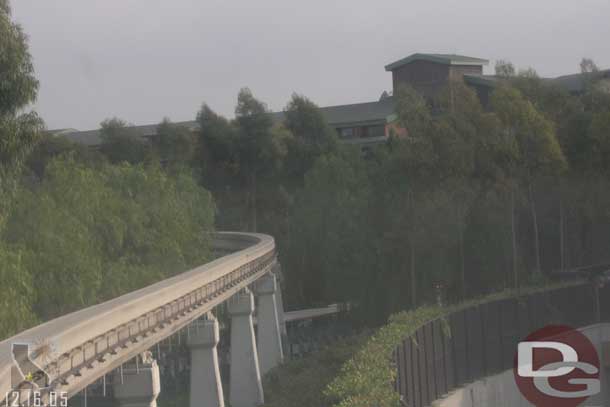 A couple shots from the front car of the monorail..