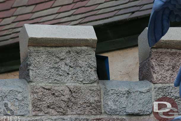 Spotted a snow machine on the castle above the photo op.