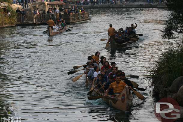 Wow lots of River traffic this evening..