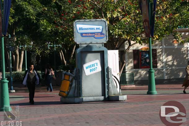 Another Monsters Inc sign has appeared near the ticket booths by the Lion King tram side to match the other side, I think this is the one that used to be in the backlot