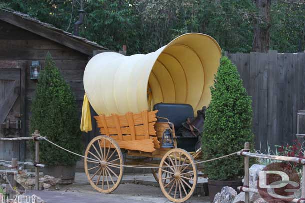 A new wagon, well one that I do not remember out front of the ranch