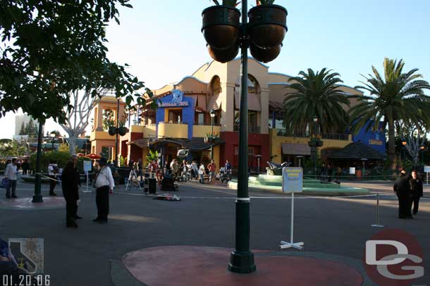 Something was being filmed in Downtown Disney