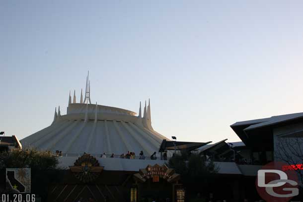 Space Mountain looks a bit dirty