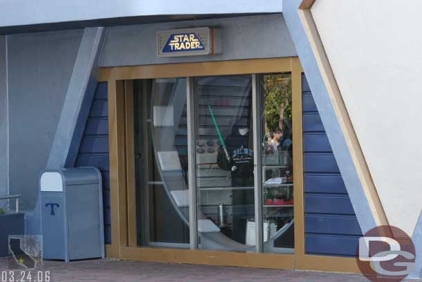 The Star Traders temporary entrance is now back to a display window.