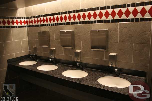 A couple shots inside the mens room..