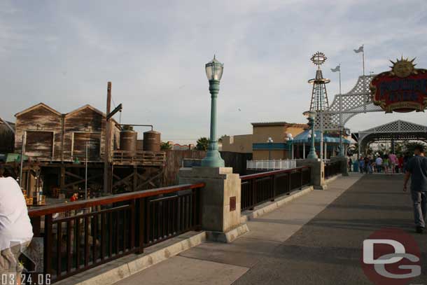 The railings leading into the Pier area also have received a new coat of paint.