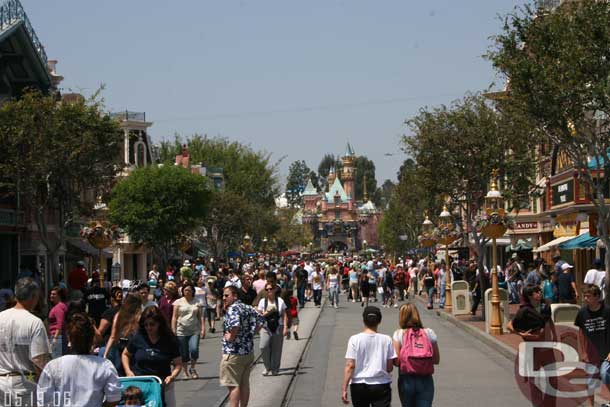 Looking up Main Street