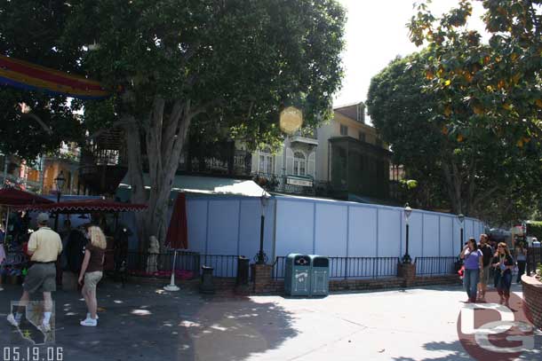 Speaking of New Orleans Square.. much of it is behind walls