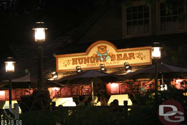 Nice to see the Hungry Bear open after dark