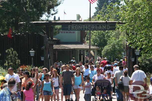 Looking toward Frontierland