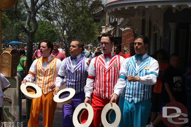 The new Dapper Dans were out performing