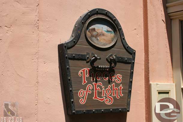 The Pieces of Eight gift shop has re-opened