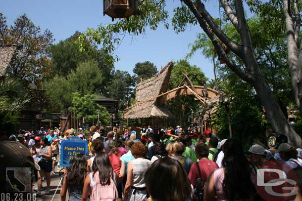 The crowd in Adventureland