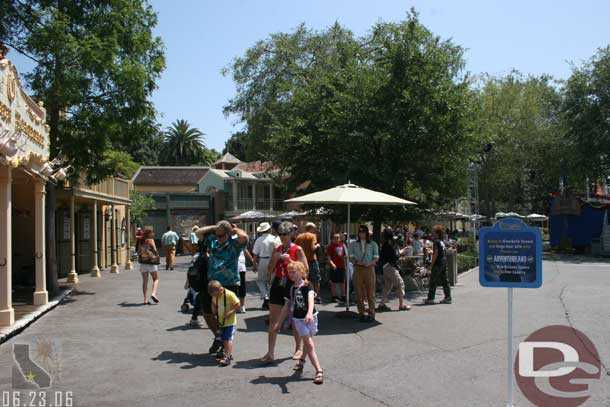 Walking around to the Frontierland side..