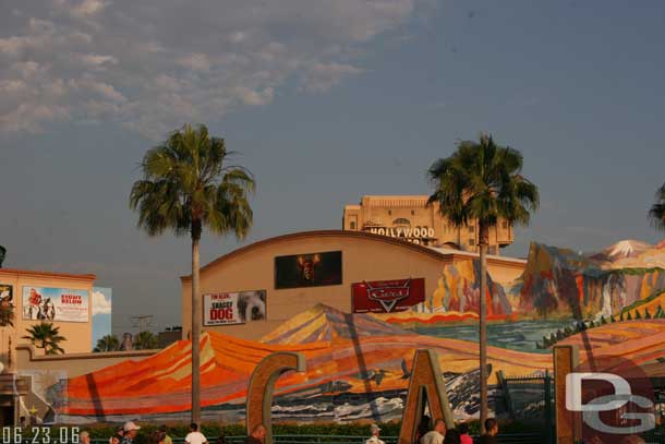 A Pirates banner has been put on the Muppets building