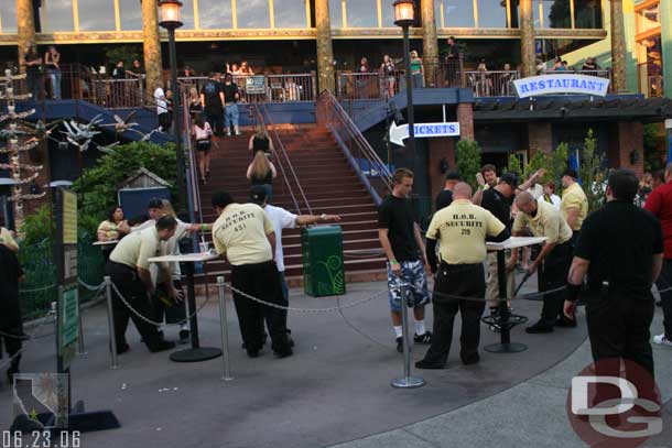 Security looked tight for the House of Blues concert