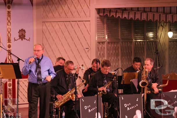 The swing band at Plaza Gardens