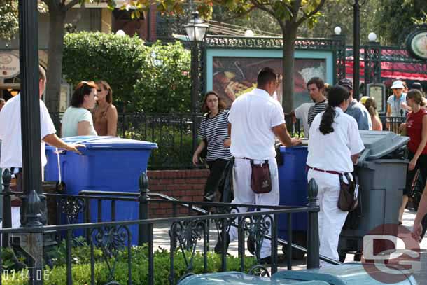 I noticed several CMs pushing these large trashcans around, did this replace the large metal things they used to push around?