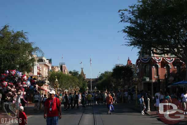 Looking down Main Street