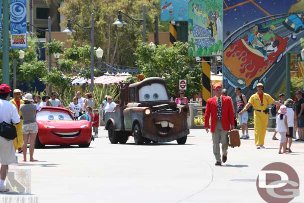 I was kind of suprised they did not use more music from the movie as they approached.  The cars did have speakers and were playing a couple songs though.