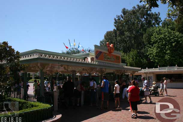 A sign advertising the upcoming Halloween time @ Disneyland