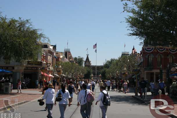 Looking down Main Street