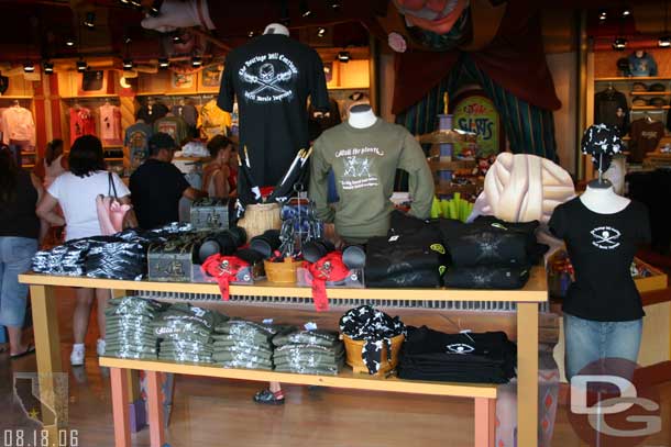 Pirates merchandise on the Pier, seems odd to me..