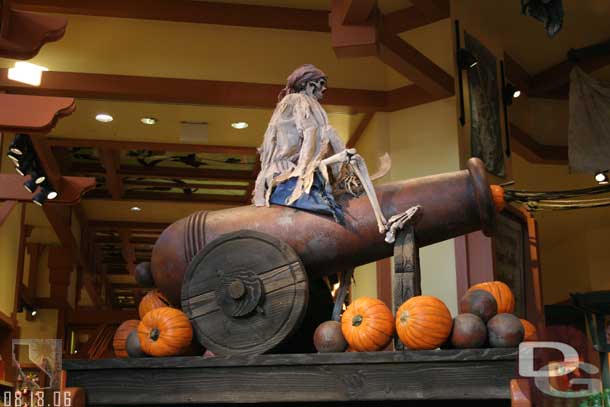 Pumpkins have shown up in the Pirates scenes in World of Disney