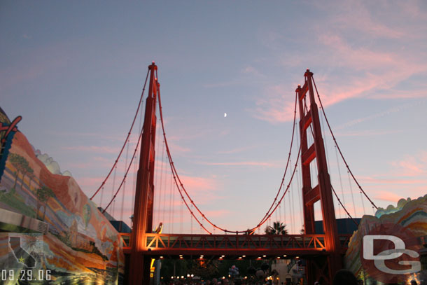 Just liked this shot of the sky at sunset and the moon