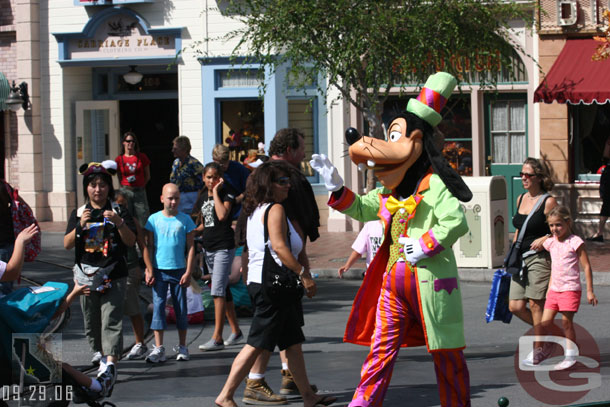 Goofy strolling around