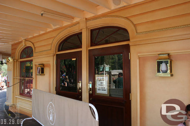 The Golden Horseshoe is still closed but the tarps are down