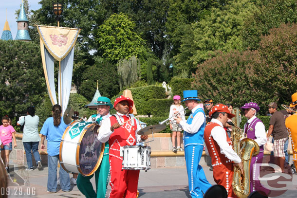 A Mary Poppins show in front of the Castle