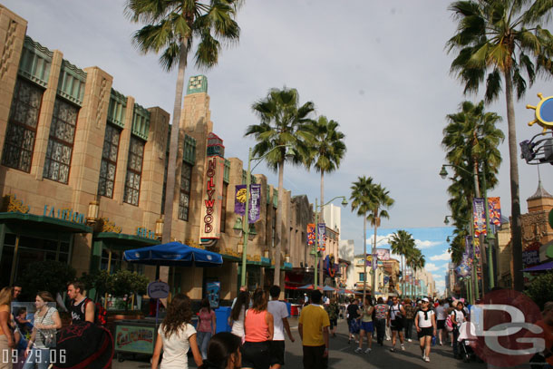 New banners line the Backlot