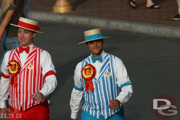 The Dapper Dans with their large Halloween ribbons