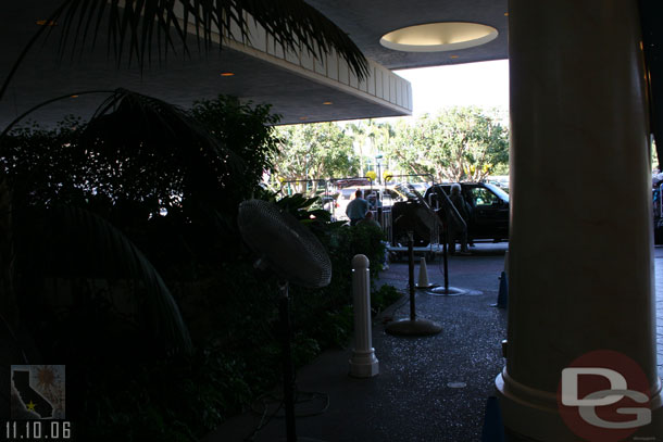 There were fans pointing toward the ceiling.