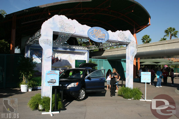 A second Honda area, this one in front of the monorail station