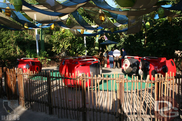 Wow the walls were down on this after months of work.  It looked like they may be doing a soft opening.. there were several attraction CMs and a couple maintainance CMs too.