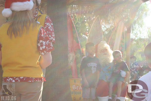 The lighting was bad with the suns location so my Santa shots did not come out.. next trip maybe..