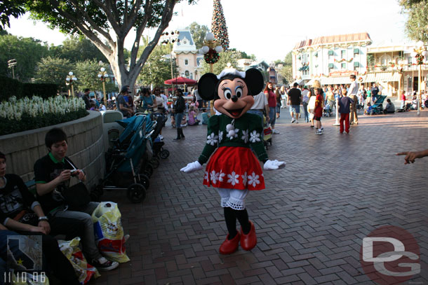 Minnie strolling by