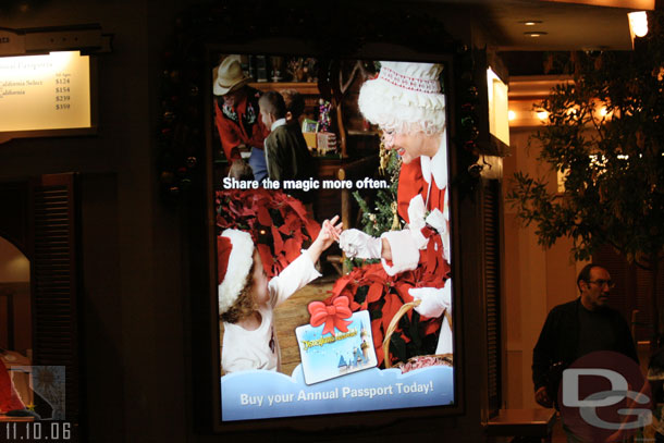 A quick shot of one of the Ticket booth signs as we were leaving