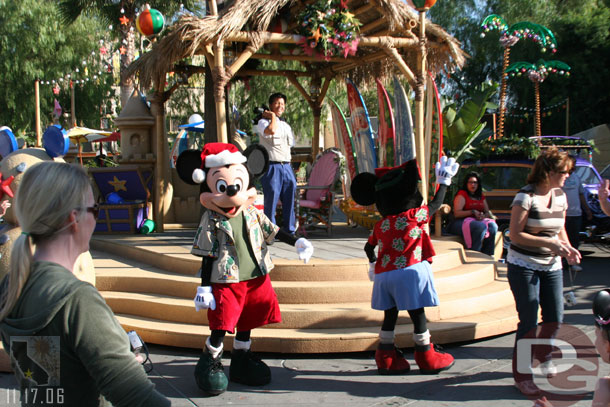 Mickey and Minnie showed up too